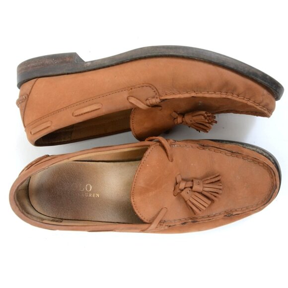 Polo Ralph Lauren Men\'s Size 11D Kraig Leather Slip On Loafer Preppy Academia main image 4